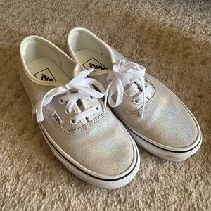 Vans Cream Canvas Sneakers